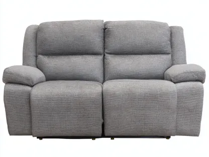 Canapé relax revêtement tissu 160x95x100 cm - gris clair - confort ergonomique-Casauphut