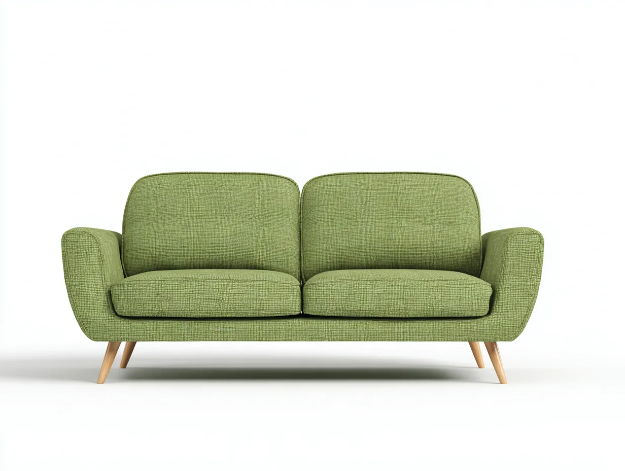 Zweisitzer Sofa-Stoff-174x82x78 cm-Grün-Skandinavisches Design-Cottahut