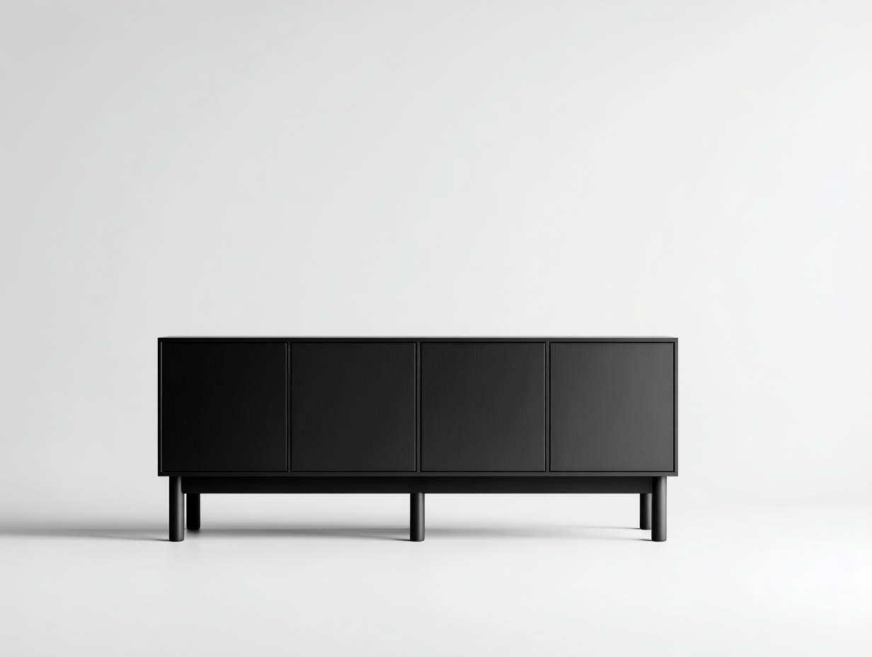 Mobile ingresso-Legno-168x42x72 cm-Nero-Design moderno-Nestuply