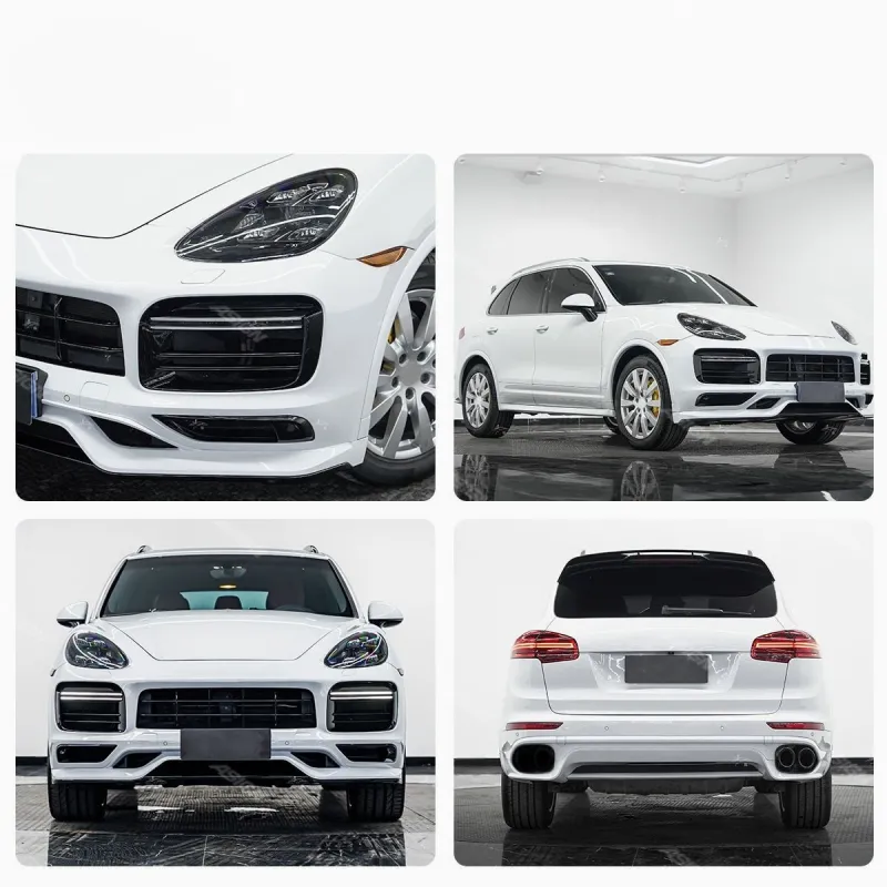 For Porsche Cayenne (2011-2017) 958.1 Upgrade 9Y0.1 Turbo GT Car Bumper Front Rear Body Kit