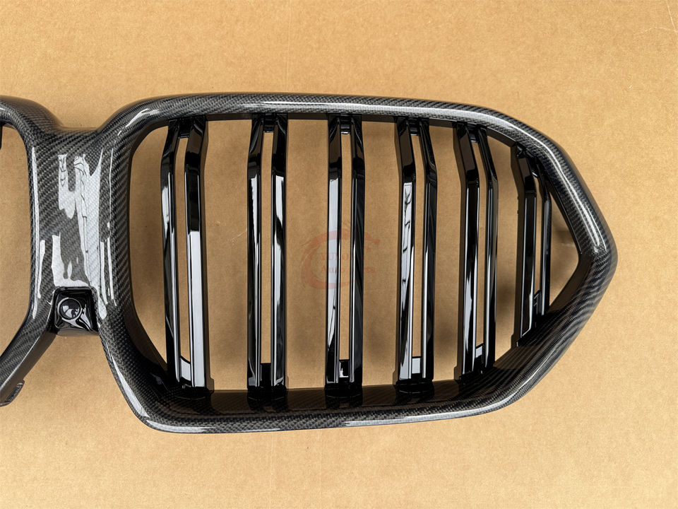 True Carbon Fiber Front Bumper Grille Air Intake Grille for BMW X6 G06 LCI