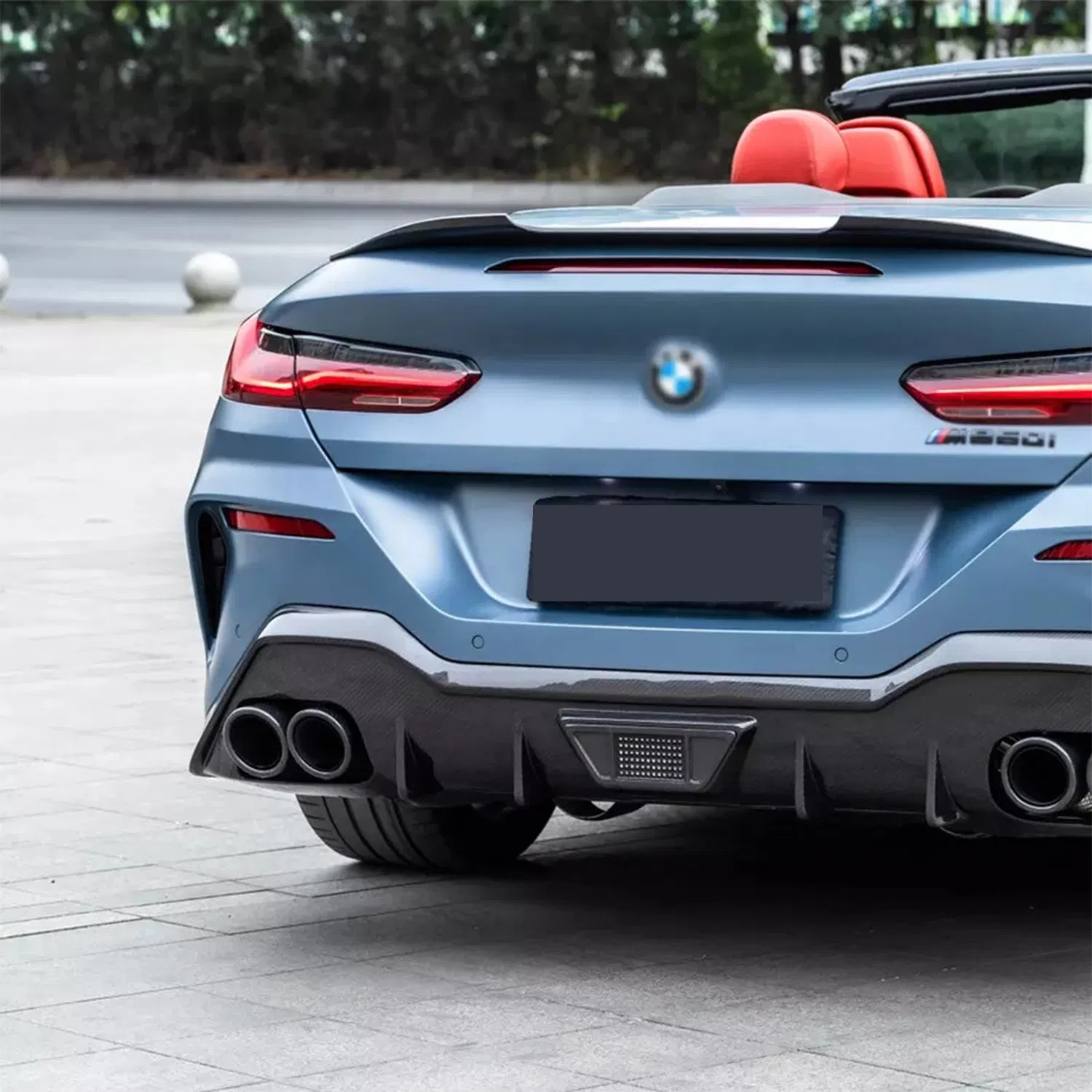 Auto Parts Bodykit AC Style Dry Carbon Fiber Front Rear Lip Side Skirt Rear Wing Mirror Cover Grille for BMW 8 850I G15