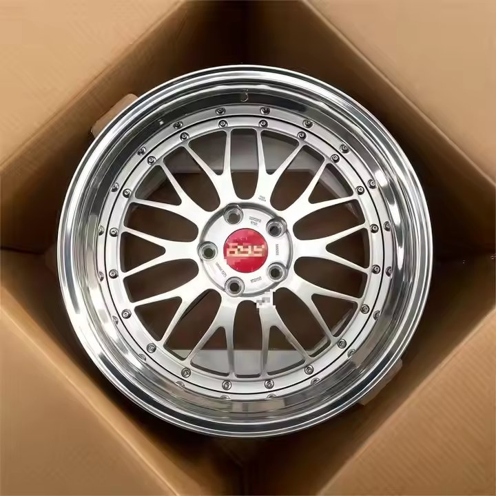 Forged Monoblack 2-Piece Wheel 5X114.3 5X130 5X120 Concave Rim Chrome Spoke Wire Car Wheels Rims for BMW Audi Tesla