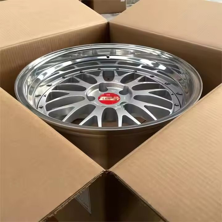 Forged Monoblack 2-Piece Wheel 5X114.3 5X130 5X120 Concave Rim Chrome Spoke Wire Car Wheels Rims for BMW Audi Tesla
