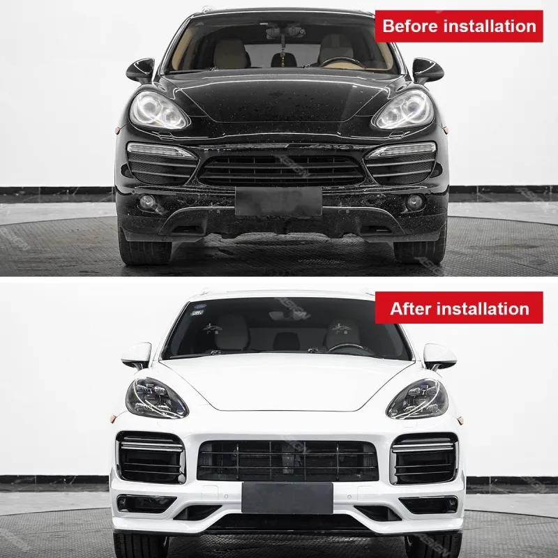 For Porsche Cayenne (2011-2017) 958.1 Upgrade 9Y0.1 Turbo GT Car Bumper Front Rear Body Kit