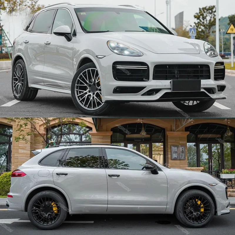 58.1 Upgrade to 958.2 Rear Kit Tailgate 2018 9Y0 Turbo S Front Facelift Bodykit Car Conversion for Porsche Cayenne 958 Body Kit