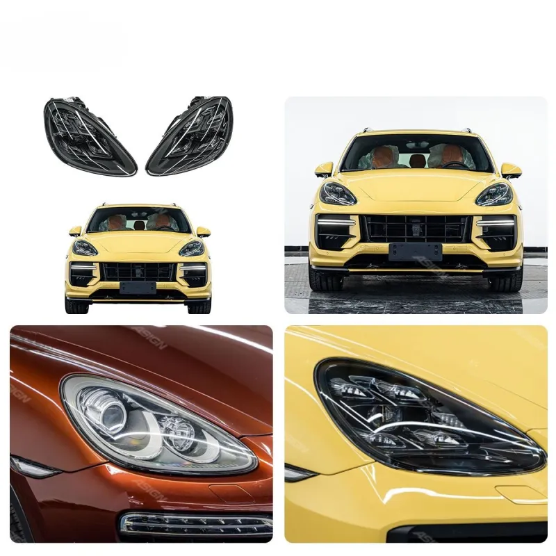 Matrix LED Headlight Conversion Kit for Porsche Cayenne 958.1 (2011–2014) – 2023 Style Upgrade