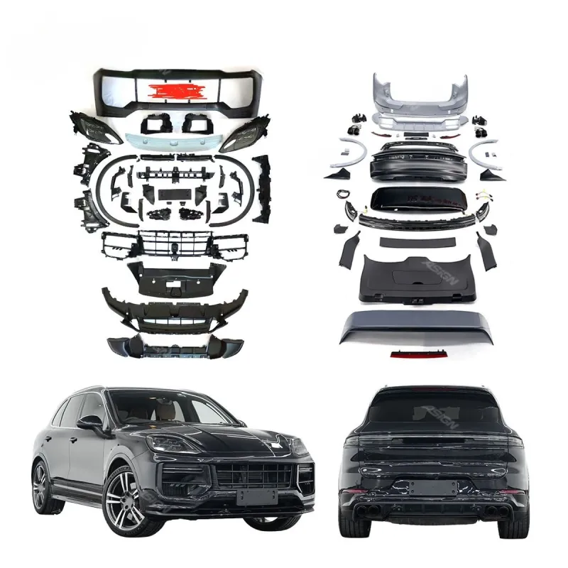 2011-2018 for Porsche Cayenne 958.1 958.2 Upgrade 2025 High Quality 1:1 Mold Car Bumper Kit Matrix LED Headlights Taillights