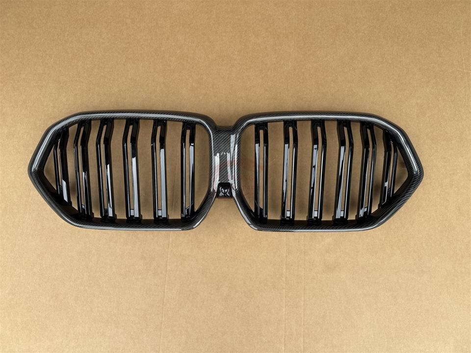 True Carbon Fiber Front Bumper Grille Air Intake Grille for BMW X6 G06 LCI