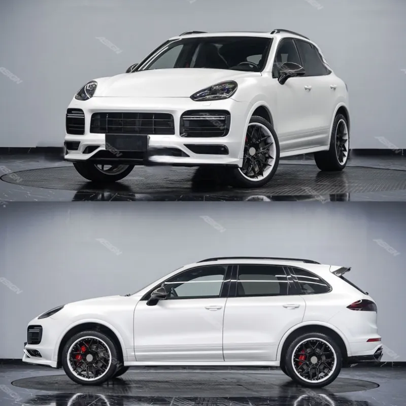 Carbon Fiber Rearview Side Mirror Cover Replacement for Porsche Cayenne 958.2 2015–2017