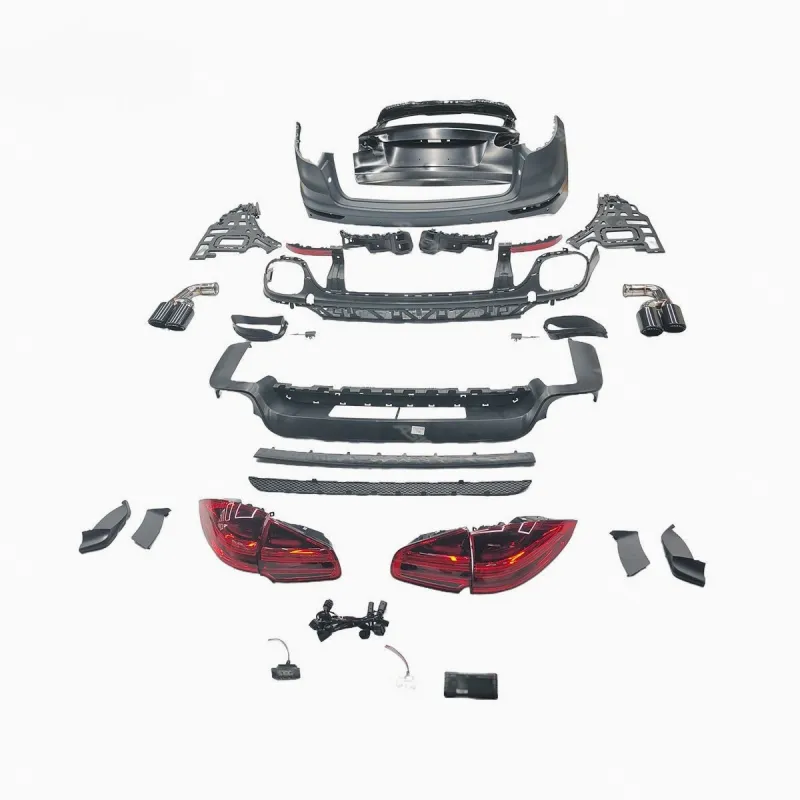 58.1 Upgrade to 958.2 Rear Kit Tailgate 2018 9Y0 Turbo S Front Facelift Bodykit Car Conversion for Porsche Cayenne 958 Body Kit
