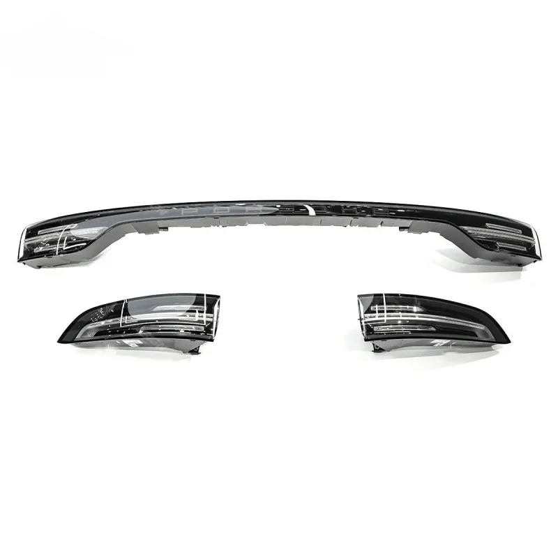 LED OEM Style Full Width Taillights for Porsche Cayenne 2018–2023 – Smoked Black Upgrade Replacement