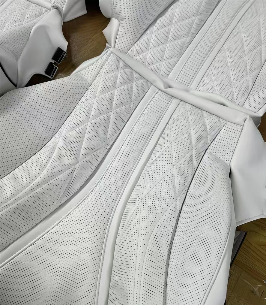 Custom Made for Car Seat Cover for 5 Seats Luxury Genuine Leather Middle Part Original Fit for Mercedes Benz S400l 