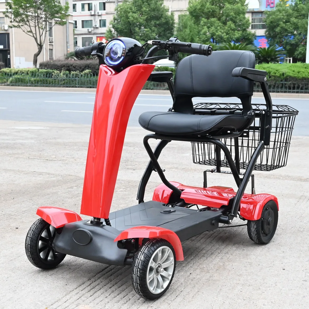 2026 Best-Selling Auto Fold Wholesale Elderly Portable 4 Wheel Electric Handicapped Mobility Scooter Elderly for Disabled