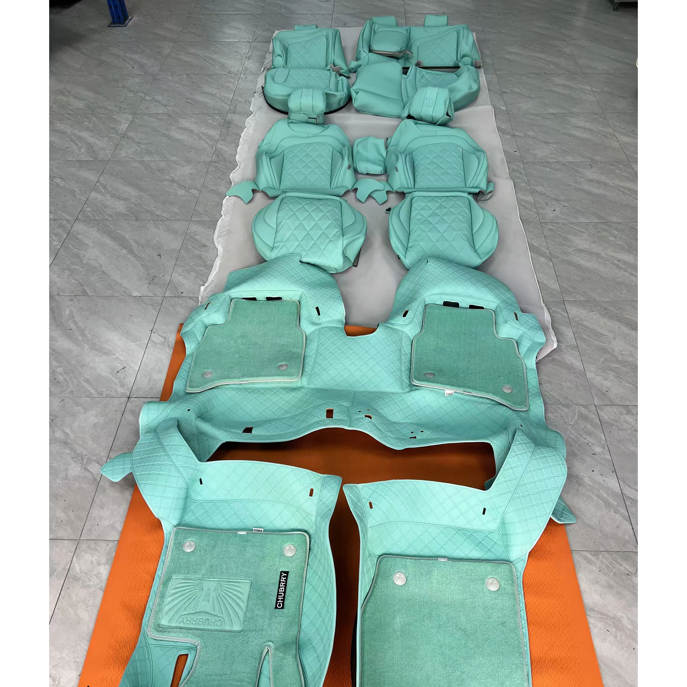 New Design Luxury Original Car Seat Cover Diamond Stitching Custom Fit Leather Car Seat Covers for Mercedes Benz G Class W463