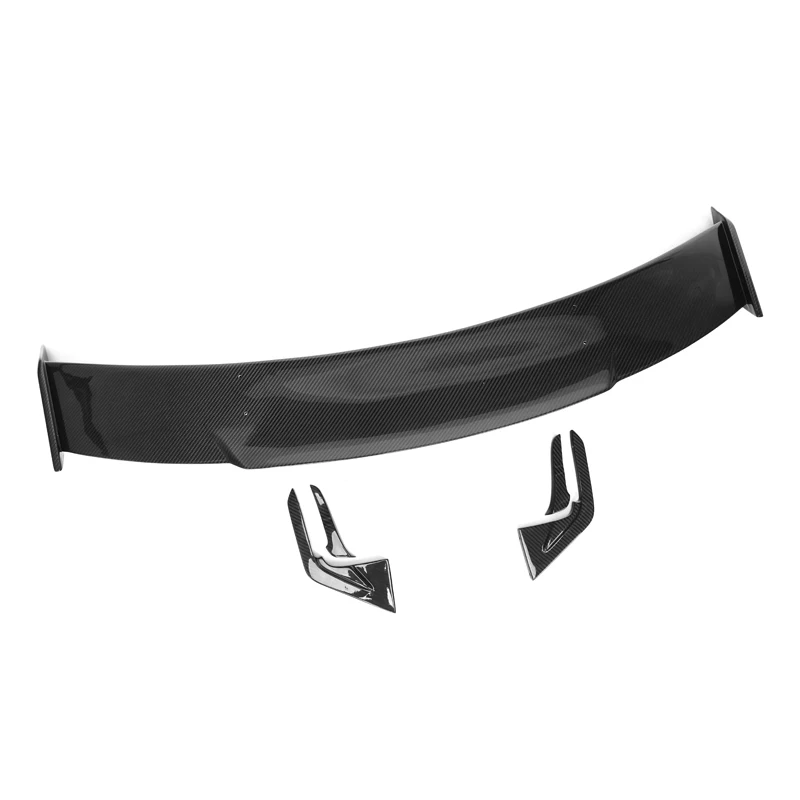 Dry Carbon Fiber GT Style Rear Spoiler Trunk Lip Wings for All Sedan Cars Universal Rear Carbon Fiber Spoiler