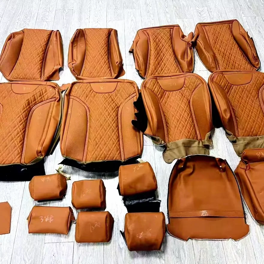 2025 Latest S Class Luxury Interior Full Leather Seat Cover Custom Fit and Whole Car Leather Upgrade Kit