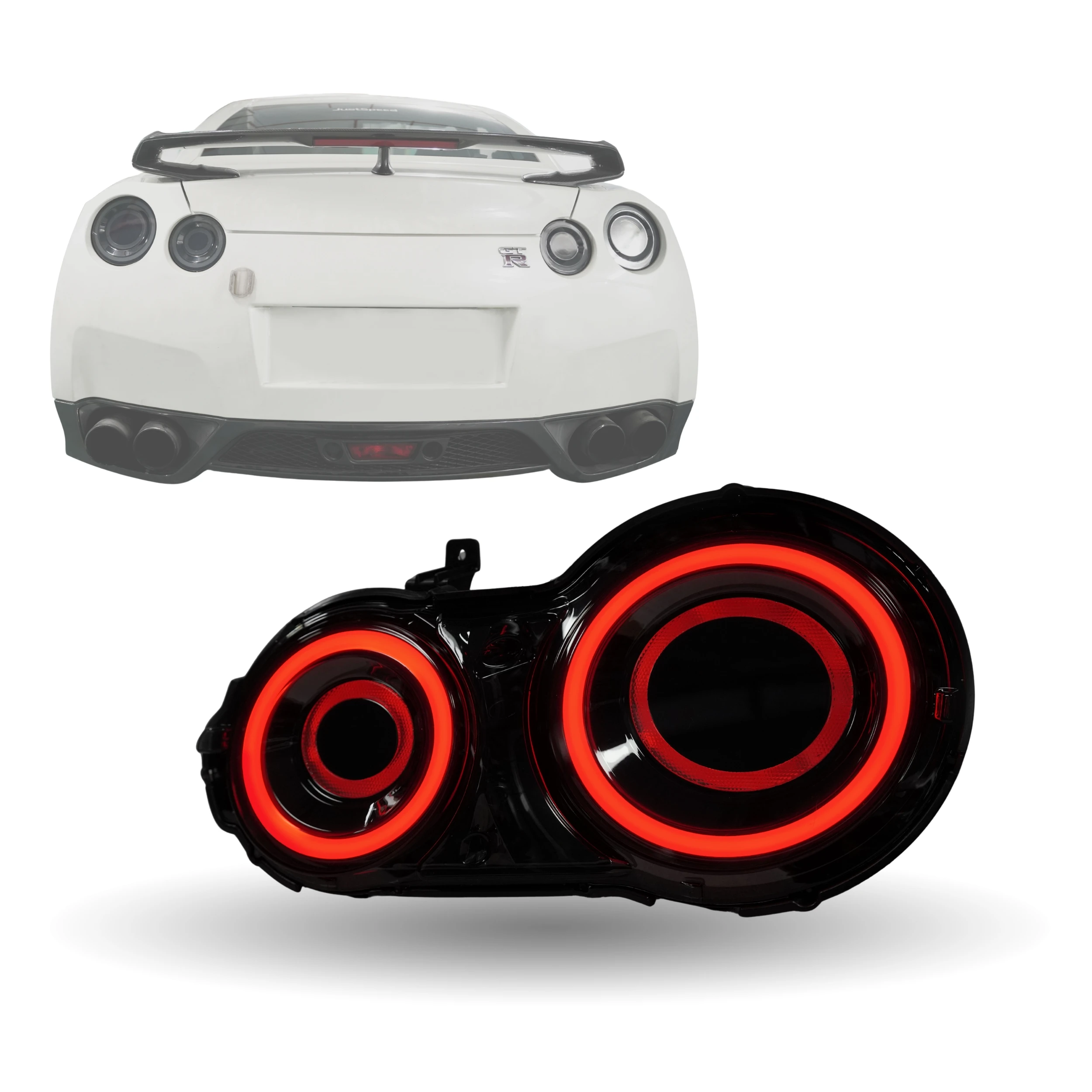 New Red 100W 8000K 8000 Lumens 12V LED Tail Light Left/Right Side for R35 GT-R 2008-2019 1 Year Warranty
