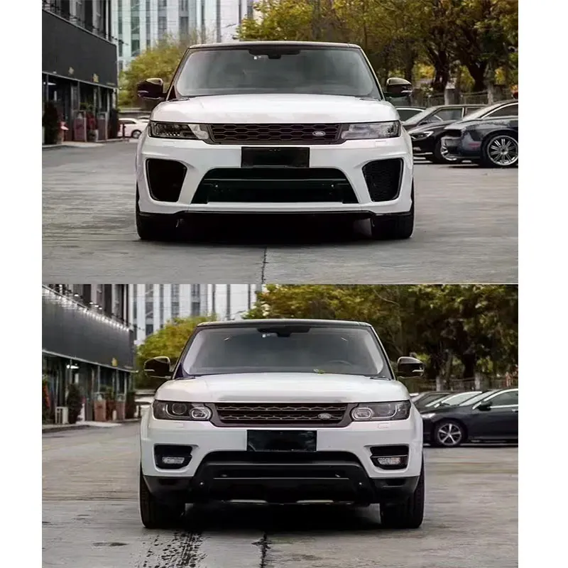 Body Kit for LAND ROVER RANGE ROVER SPORT 2014-2017 Upgrade to 2018 SVR Style Include Front Rear Bumper Headlights Taillamps