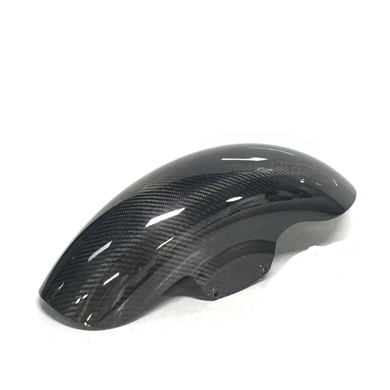 Teen Top Factory Carbon Fiber Vivid Black Front Fender Fit for Harley Touring Model Street Road Glide for Front Mudguard 2009+