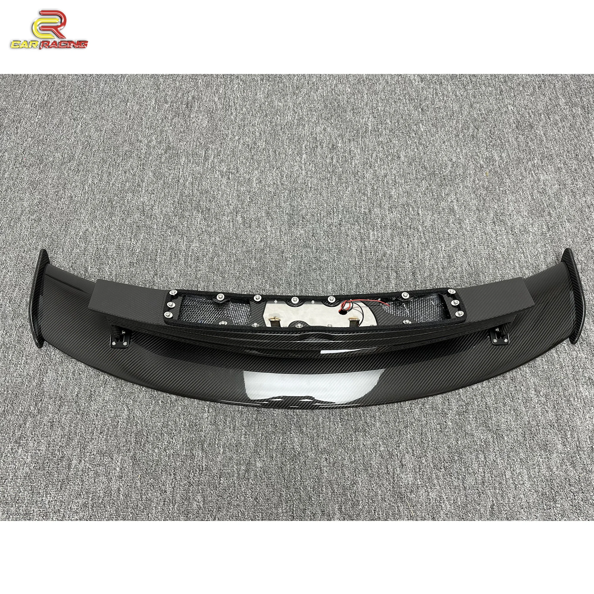 Dry Carbon Fiber GTR Style Auto Parts Rear Spoiler Rear Wing Trunk With LED Light for Mercedes Benz AMG GT GTC GTS 2015-2018