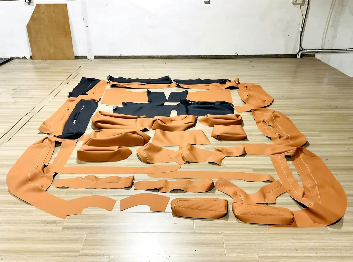 2025 Latest S Class Luxury Interior Full Leather Seat Cover Custom Fit and Whole Car Leather Upgrade Kit