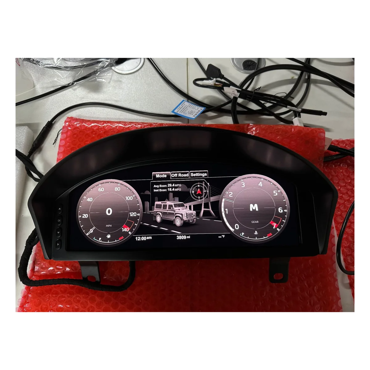DOS Car Odometer for Land Rover Defender 2012-2016 Digital Cluster LCD Digital Dashboard Panel