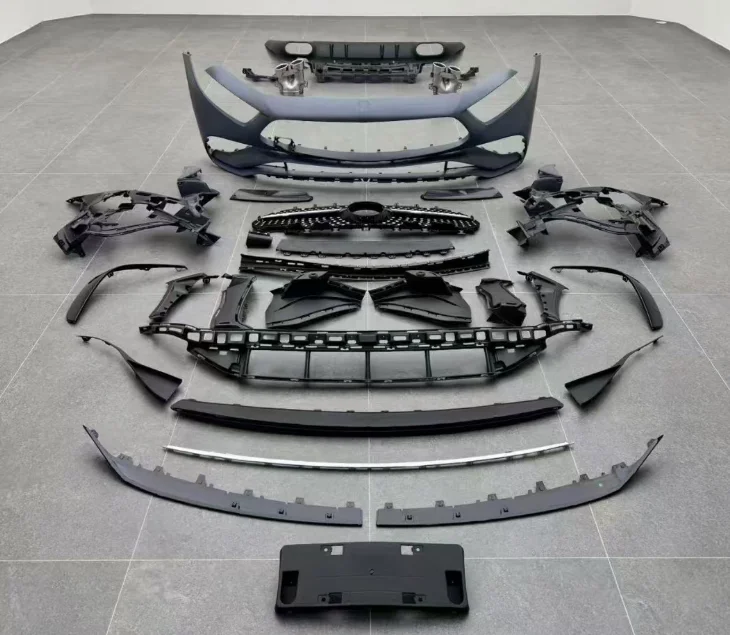 For Mercedes-Benz CLS Class W257 Upgrade CLS53 AMG Front Bumper Diffuser Automotive Body Kit