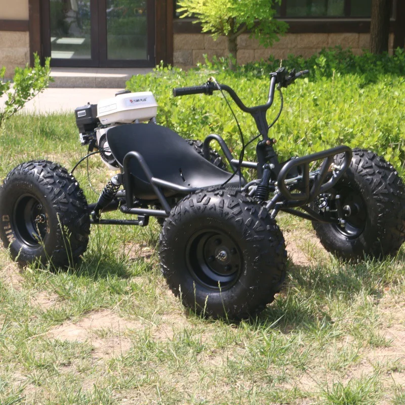 212cc Off Road Go Kart Racing with 10 Inch Tires All Terrain 8 Wheel UTV Beach Mountain Drift Adult Dune Kart Utility Vehicle