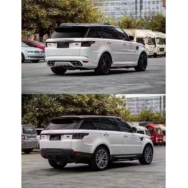 Body Kit for LAND ROVER RANGE ROVER SPORT 2014-2017 Upgrade to 2018 SVR Style Include Front Rear Bumper Headlights Taillamps