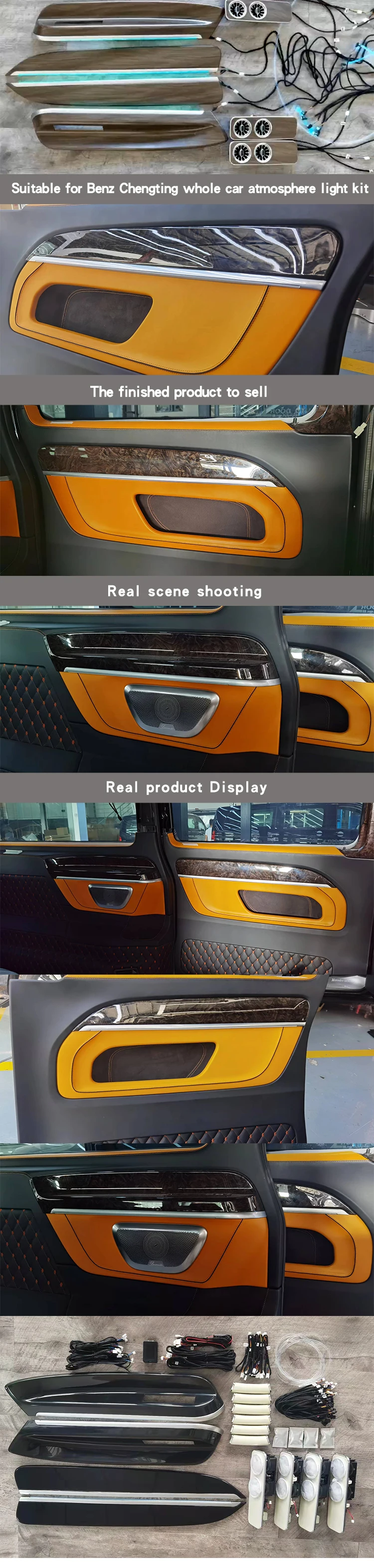 Upgrade Interior Kit Car Interior Ambient/Atmosphere Light for Luxury VIP Cars and Vans Car Accessories Interior Decoration