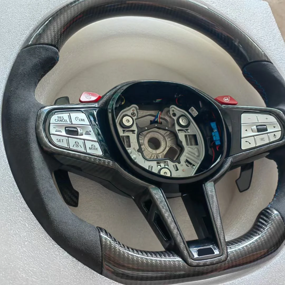 Carbon Fibre Steering Wheel  for BMW 8 Series  G14 G15  G16 840i 840d M8  M850i  XDrive Gran Coupe Convertible  Competition