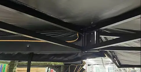 4X4 Aluminum Waterproof Polyester Tent for Camping Car Side Awning & Sunshade for Outdoor Activities