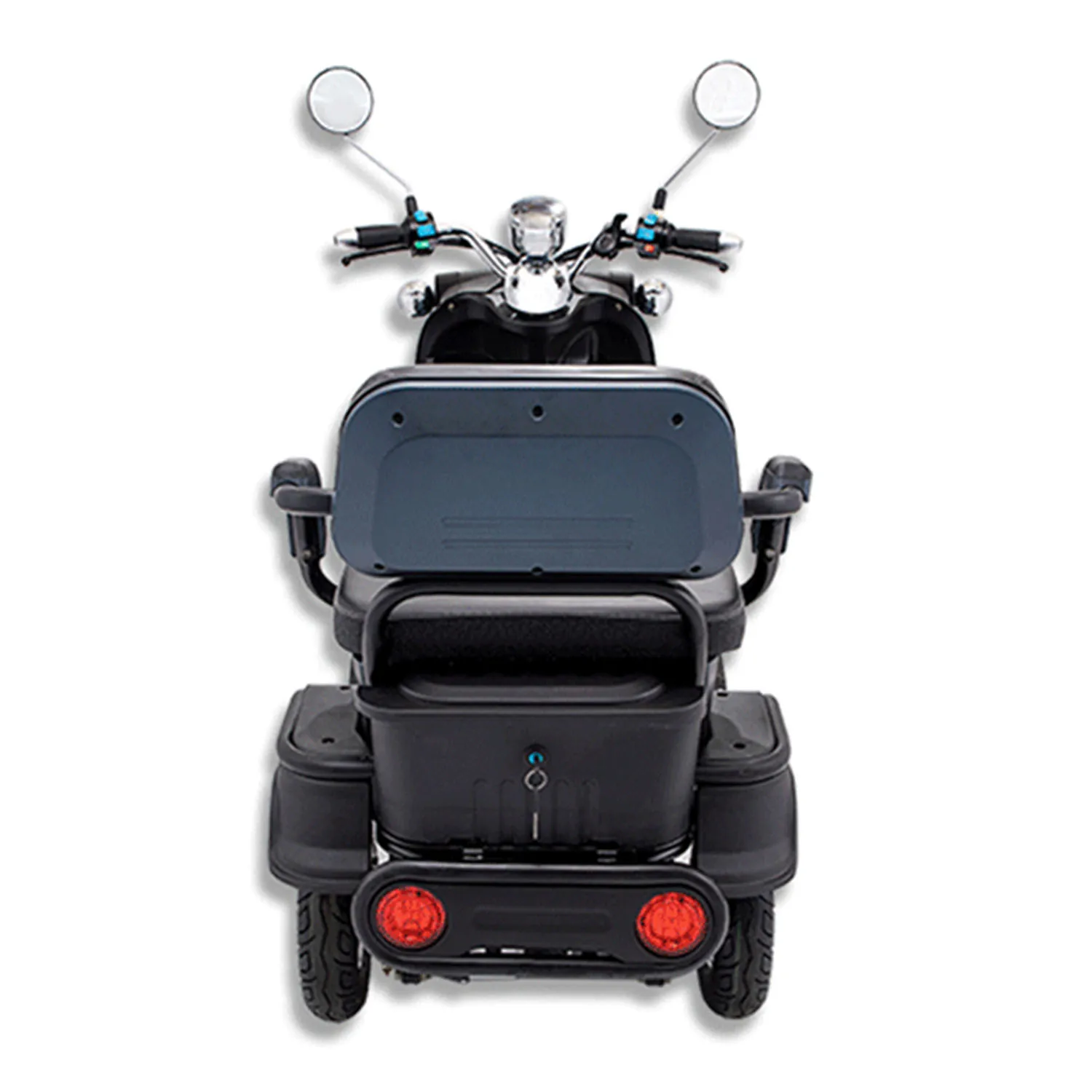 60V 4-Wheel Electric Scooter Motorcycle with 1000W Motor Free Will Double Seat Design for Elderly Mobility Scooter