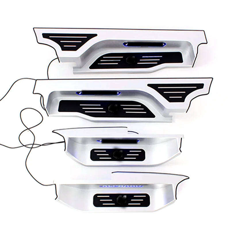 Auto Upgrading Parts  Car  Aluminum Alloy  Door Sill   With  LED Light Auto Threshold  for  Toyota Alphard