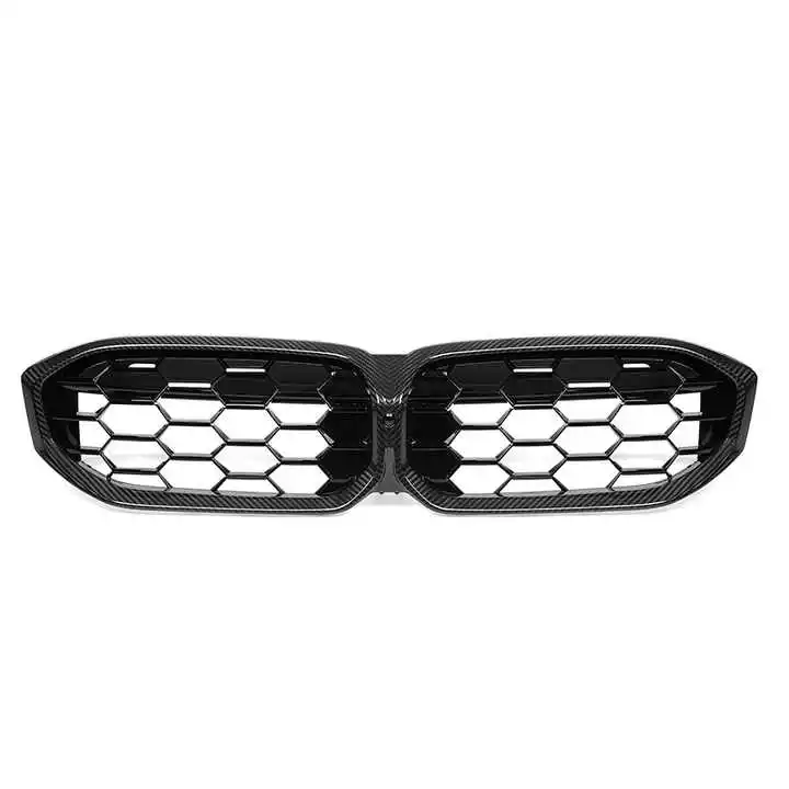 2023+ for BMW 3 Series G20 G28 LCI High-Performance Automotive Glossy Black Carbon Fiber Car Grille Honeycomb Design New Conditi