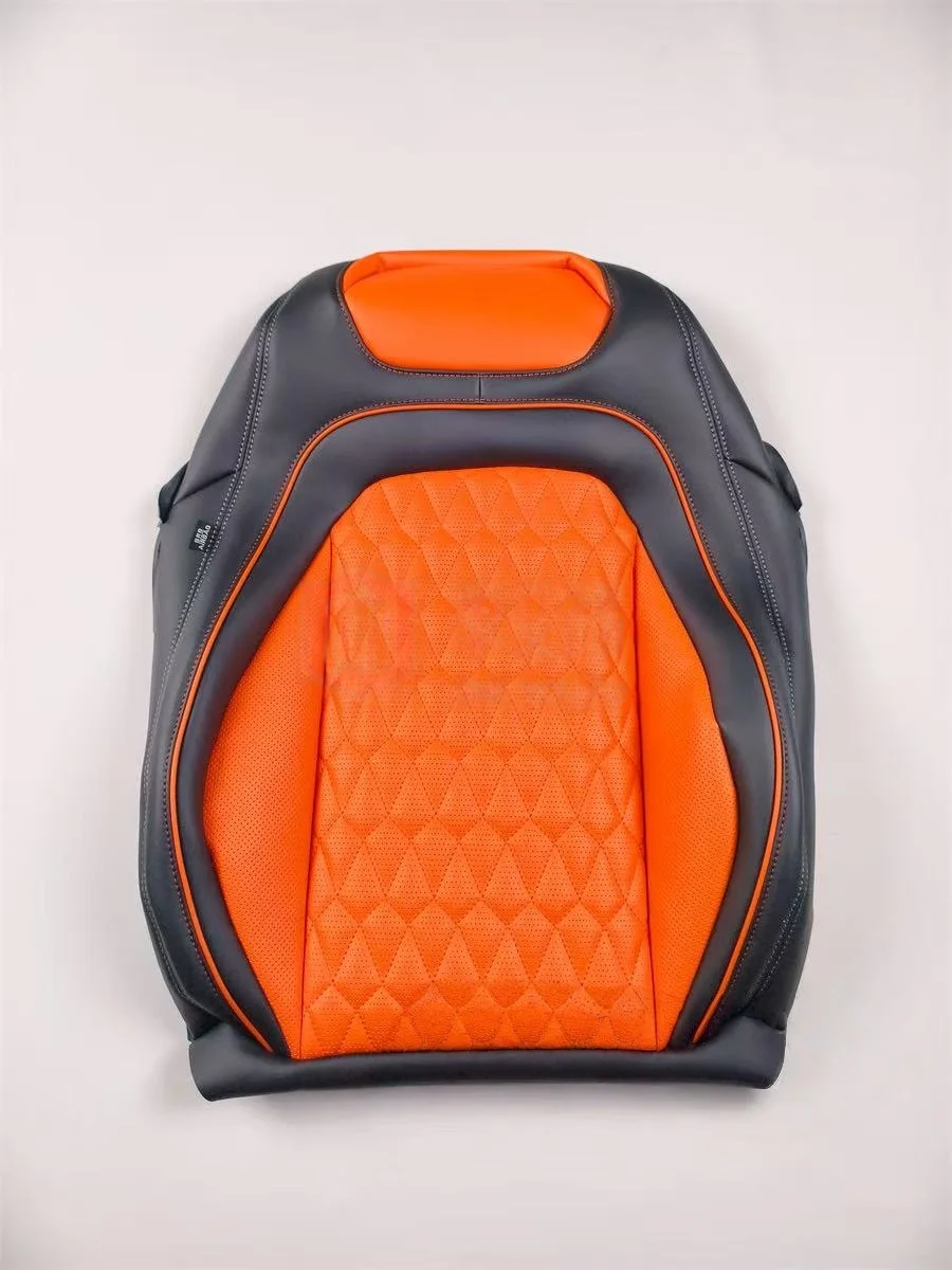 Black and Red Diamond Pattern Full Set Leather Seat Cover for Benz G Class W463 W464 W465 Interior Kits Popular Style for G55