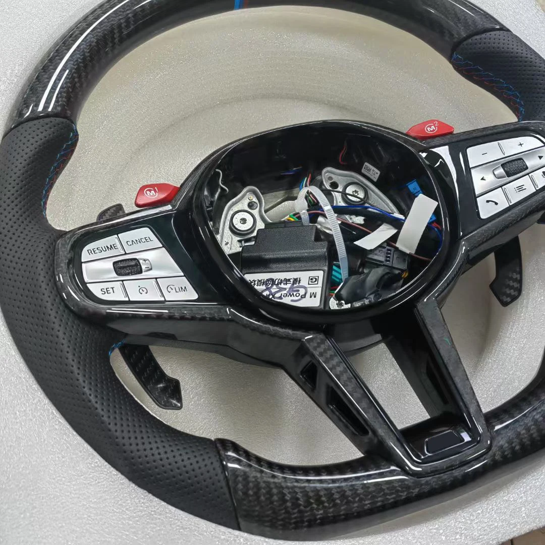 Carbon Fibre Steering Wheel  for BMW 8 Series  G14 G15  G16 840i 840d M8  M850i  XDrive Gran Coupe Convertible  Competition