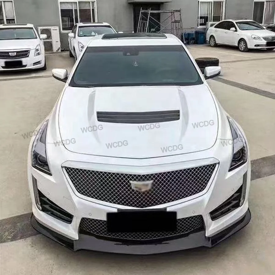 High Quality CTS-V Car Body Kit for Cadillac CTS CTSV 2014-2016 Front Bumper Hood Fender Spoiler Side Skirt Car Bodykit