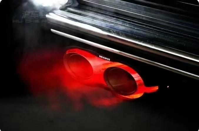 For OEM G900 Rocket Style Dry Carbon Fiber Car Rear Exhaust Pipe Led Decoration Protection