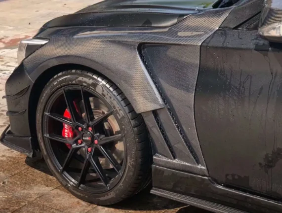 High Quality Carbon Fiber Q50 Fenders Factory Wholesale Compatible with Automobile Air Duct
