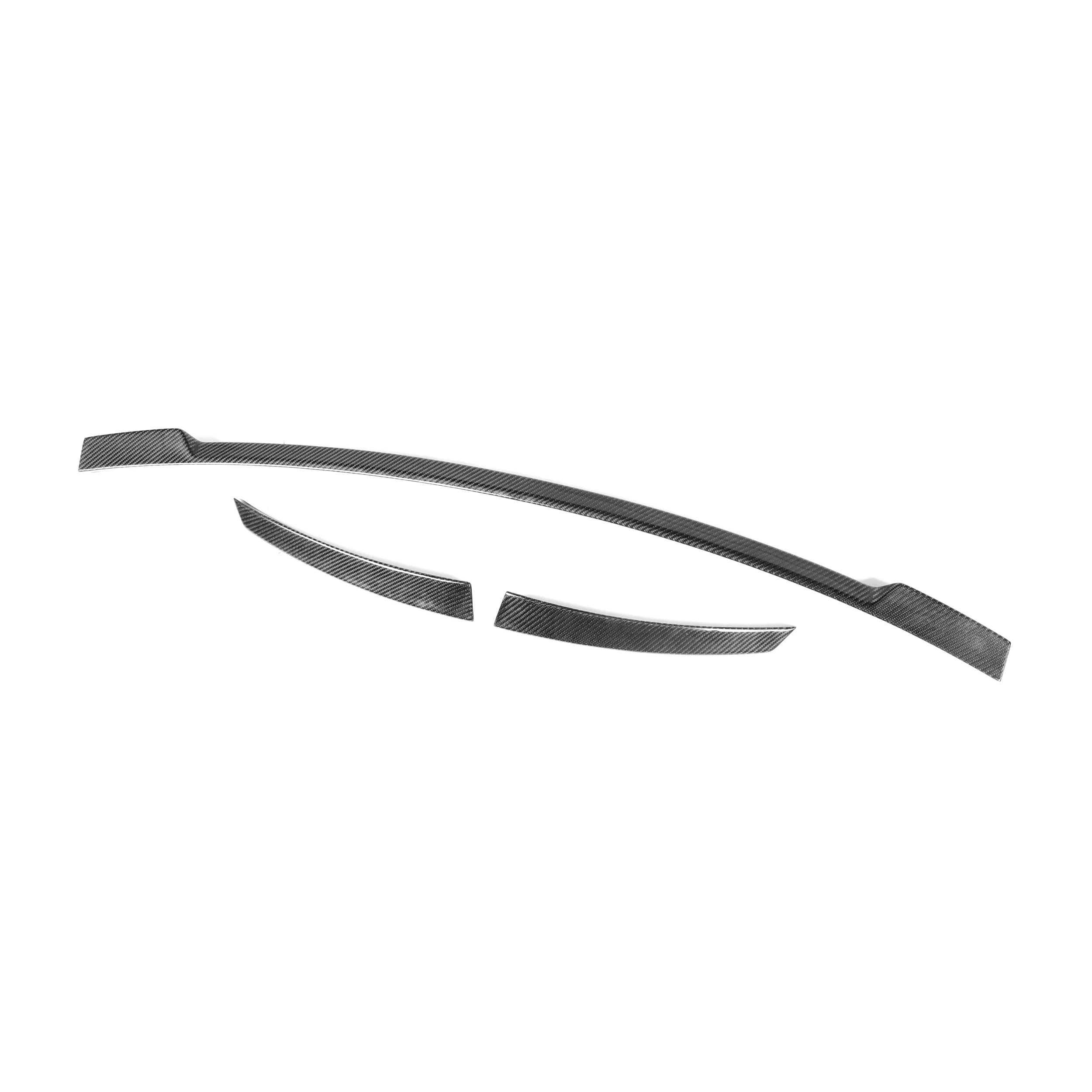 Real Carbon Fiber Rear Trunk Spoiler R8 Spoiler 3PCS Car Wing for Audi R8 2016-2018 R8 Rear Wing Spoiler