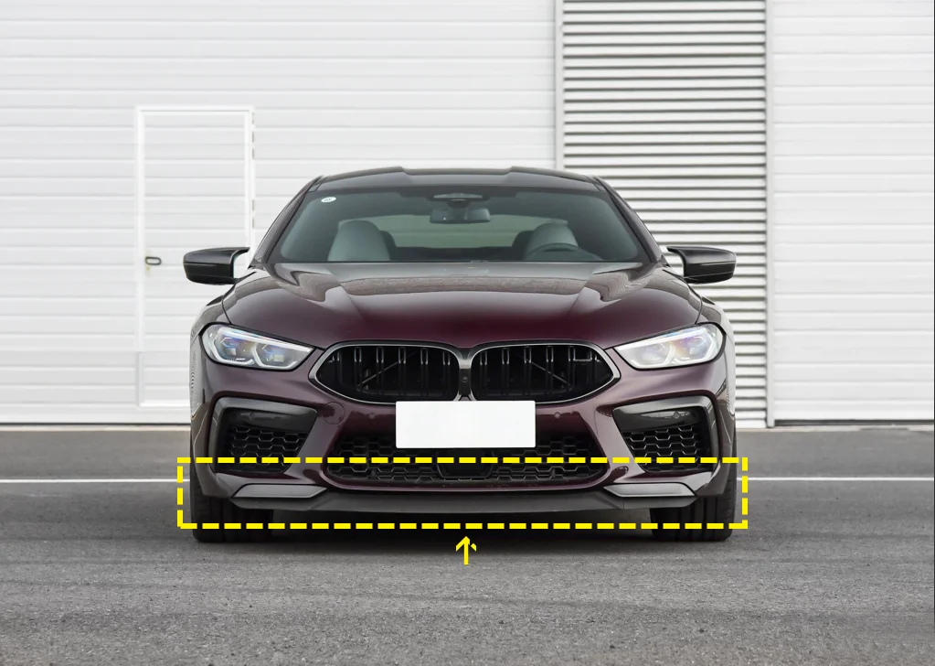 Best Seller Dry Carbon Fiber Front Bumper Lip for BMW M8 F91 F92 F93 2019-2021