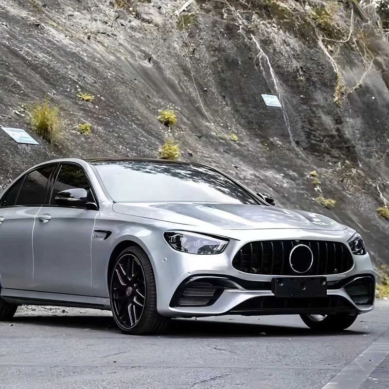 For 2016-2023 Mercedes-Benz E-Class Body Kit W213 Upgrade E63 AMG Front and Rear Bumper Grille Spoiler From Old to New