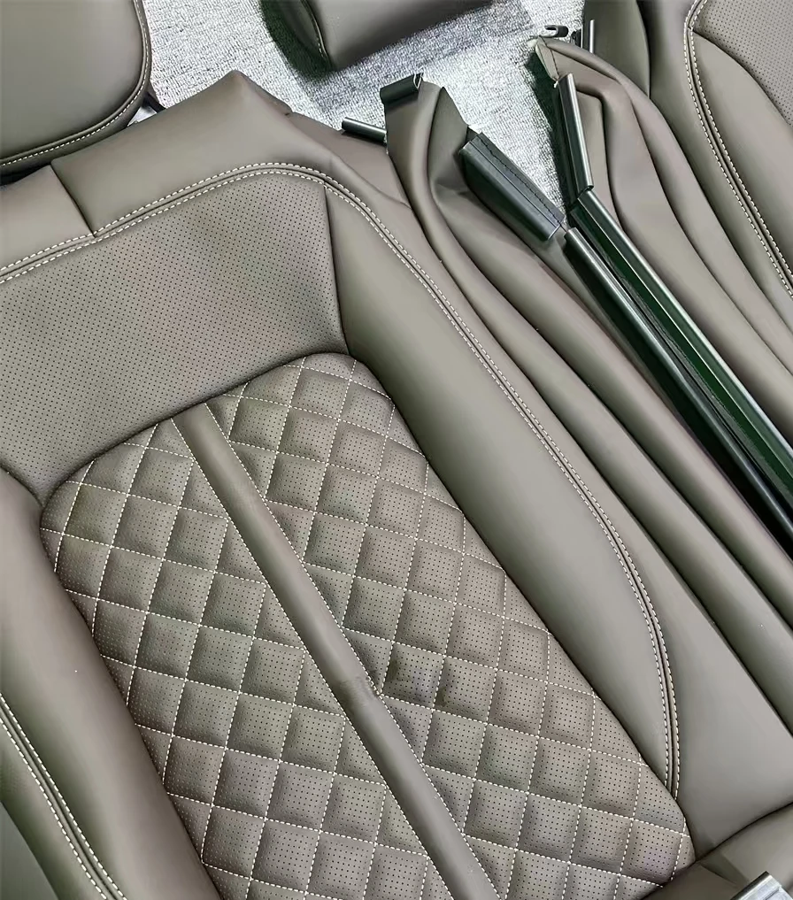 Customized Leather Car Seat Cover Luxury Waterproof NAPPA Car Seat Cover for BMW, Mercedes, Tesla, Lexus Cover Seat