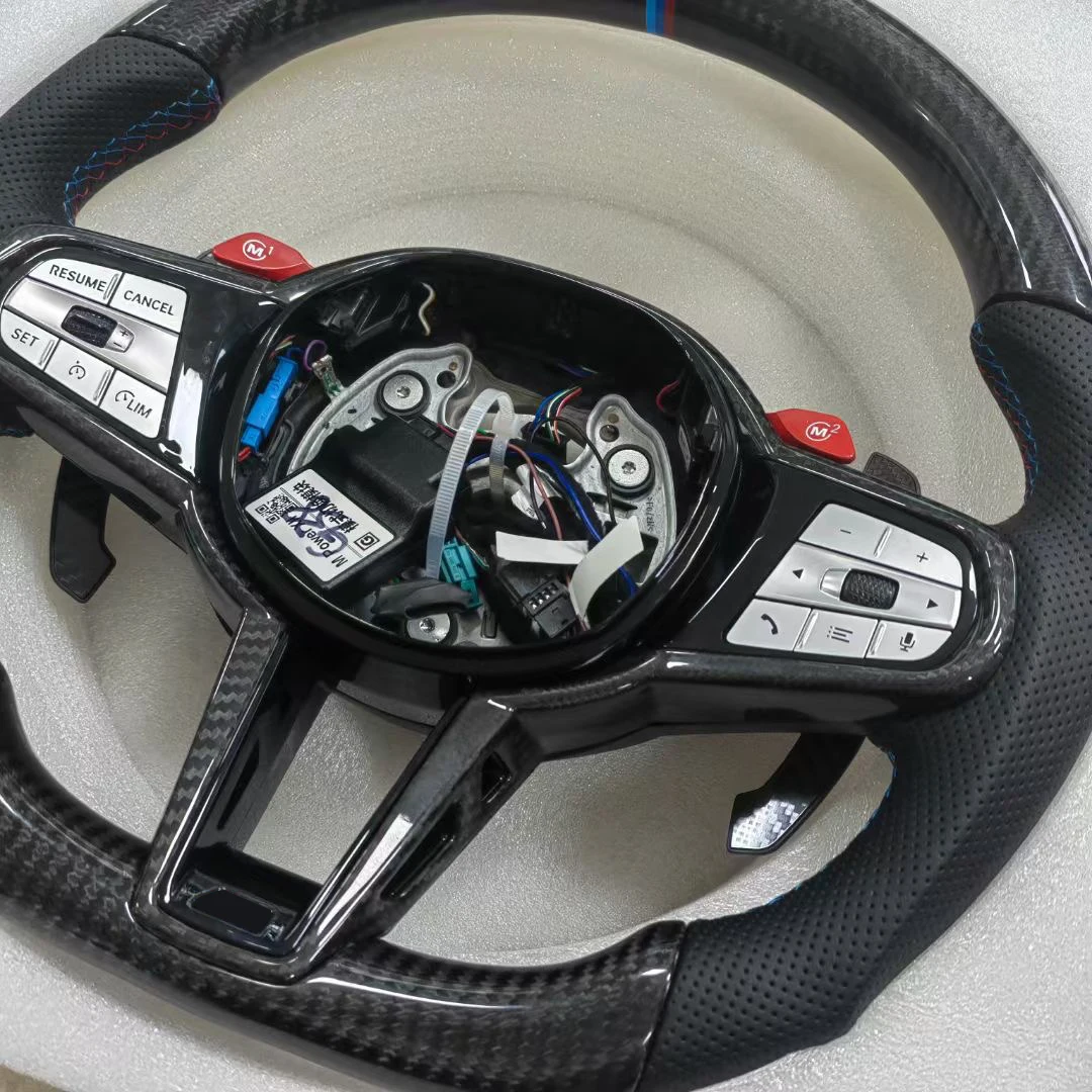 Carbon Fibre Steering Wheel  for BMW 8 Series  G14 G15  G16 840i 840d M8  M850i  XDrive Gran Coupe Convertible  Competition