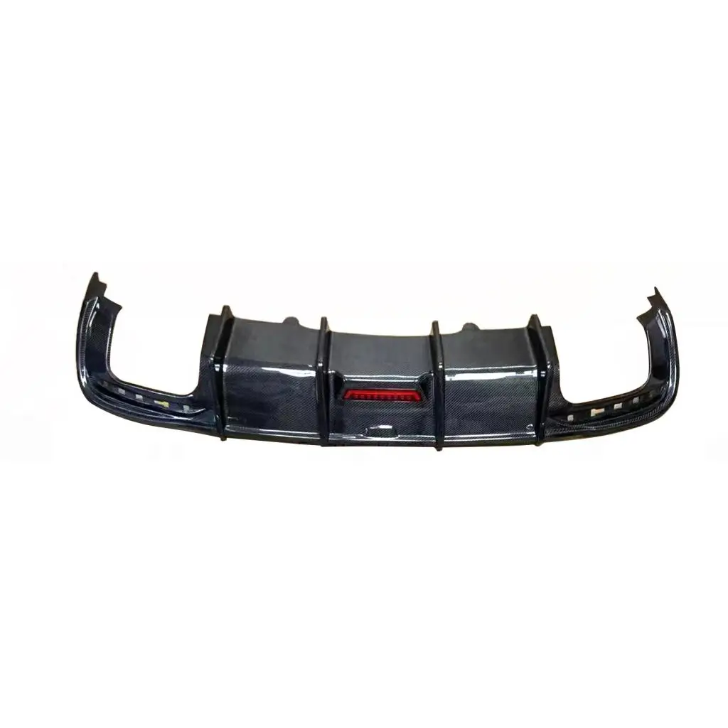 Bumper Guard Splitters Carbon Fiber Rear Bumper Diffuser Lip Spoiler for Audi A4 B10 Sline S4 A4 Sedan 4 Door 2021