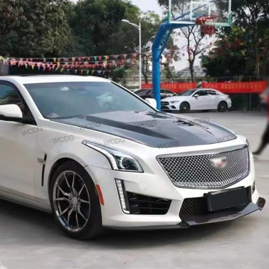 High Quality CTS-V Car Body Kit for Cadillac CTS CTSV 2014-2016 Front Bumper Hood Fender Spoiler Side Skirt Car Bodykit