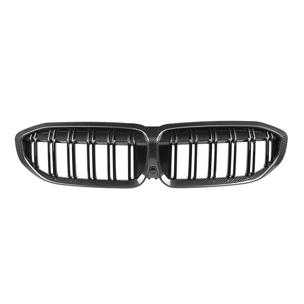 3 Series G20 G21 G28 Pre-Facelift Single Slat Prepreg Carbon Fiber Front Grill 2019-2022