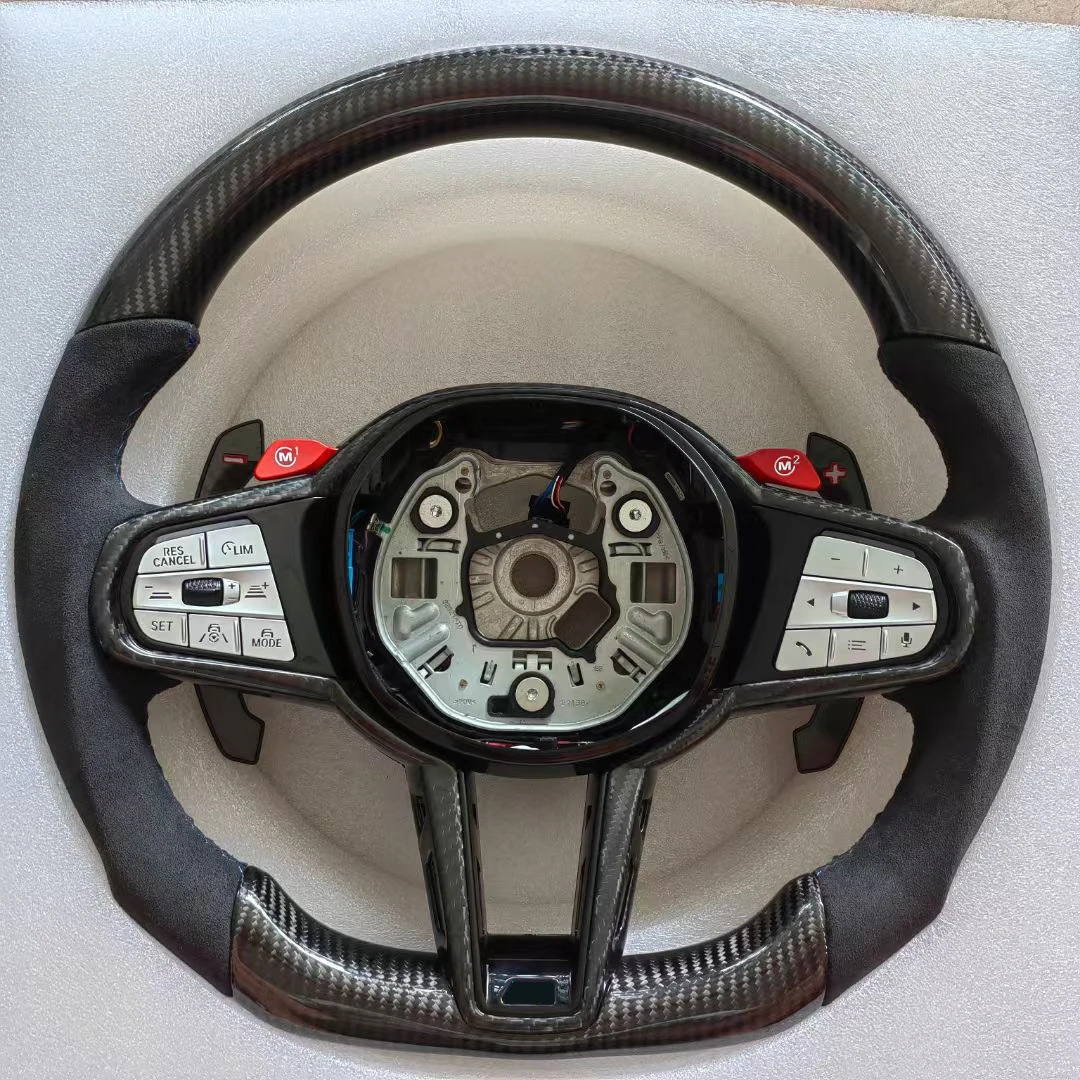 Carbon Fibre Steering Wheel  for BMW 8 Series  G14 G15  G16 840i 840d M8  M850i  XDrive Gran Coupe Convertible  Competition